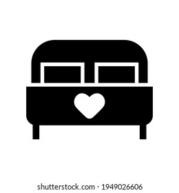 bed icon or logo isolated sign symbol vector illustration - high quality black style vector icons

