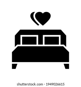 bed icon or logo isolated sign symbol vector illustration - high quality black style vector icons
