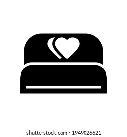 bed icon or logo isolated sign symbol vector illustration - high quality black style vector icons
