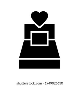 icono de cama o logotipo símbolo de signo aislado ilustración vectorial de alta calidad estilo negro iconos vectoriales
