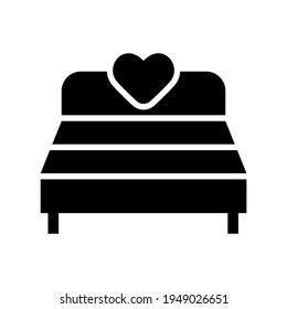 bed icon or logo isolated sign symbol vector illustration - high quality black style vector icons
