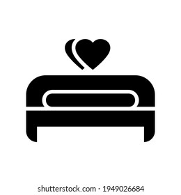 bed icon or logo isolated sign symbol vector illustration - high quality black style vector icons
