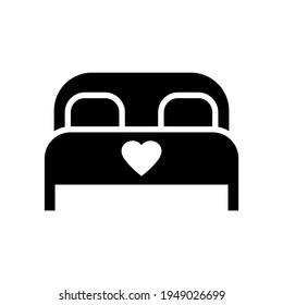 bed icon or logo isolated sign symbol vector illustration - high quality black style vector icons
