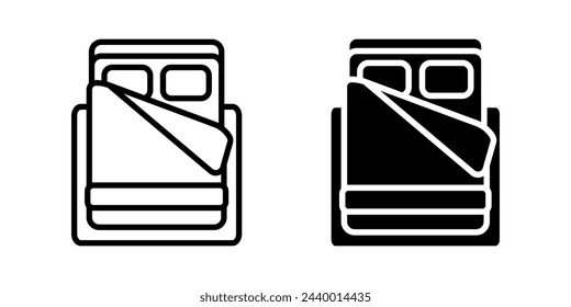 Bed icon. for mobile concept and web design. vector illustration