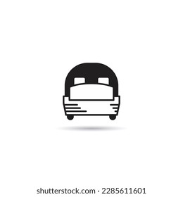 icono de cabecera en la ilustración del vector de fondo blanco