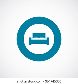 bed icon, on white background