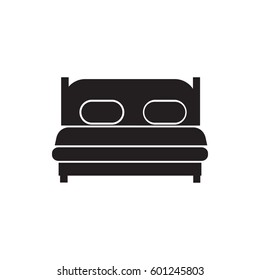 bed icon on the white background
