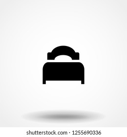 Bed Icon. Professional, pixel perfect icons optimized for both large and small resolutions. EPS 10 format.