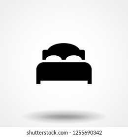 Bed Icon. Professional, pixel perfect icons optimized for both large and small resolutions. EPS 10 format.