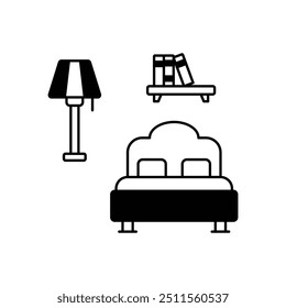 Bed icon ready to use vector illustration