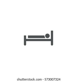 bed icon. sign design