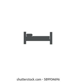 bed icon. sign design