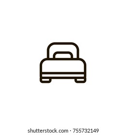 bed icon. sign design