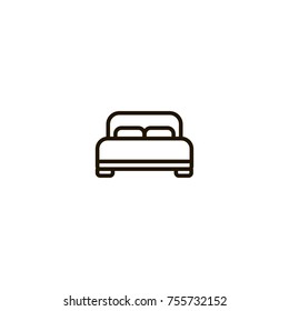bed icon. sign design