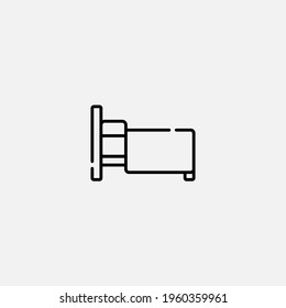 Bed icon sign vector,Symbol, logo illustration for web and mobile