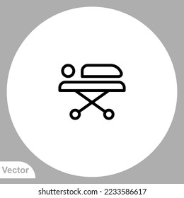Bed icon sign vector,Symbol, logo illustration for web and mobile
