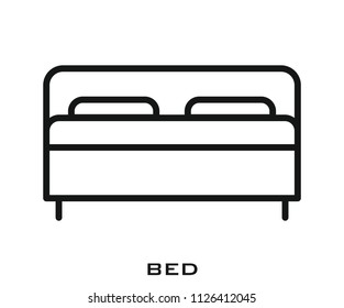 Bed icon signs