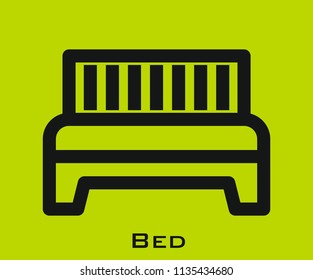 Bed icon signs