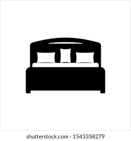 Bed Icon Sleeping Bed Icon Vector Stock Vector (Royalty Free ...