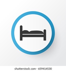Bed Icon Symbol. Premium Quality Isolated Doss Element In Trendy Style.