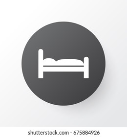 Bed Icon Symbol. Premium Quality Isolated Doss Element In Trendy Style.