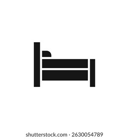 bed icon. bed Symbol sign for mobile concept and web design. Vector icon, Logo illustration, Vector graphics
