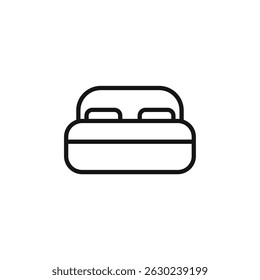 bed icon. bed Symbol sign for mobile concept and web design. Vector icon, Logo illustration, Vector graphics