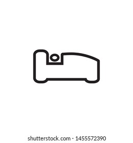 bed icon symbol vector template