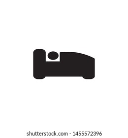 bed icon symbol vector template