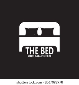Bed icon and symbol vector template illustration