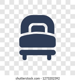 Bed icon. Trendy Bed logo concept on transparent background from Furniture and Household collection