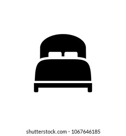 Bed icon vector 