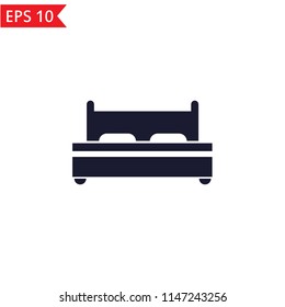 Bed icon Vector.