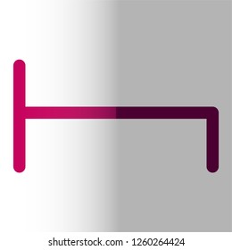bed icon vector