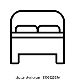 bed icon vector