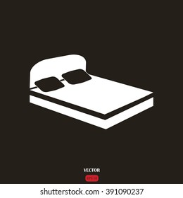 bed icon vector