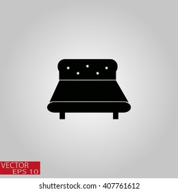 Bed icon vector. bed icon. Bed icon.