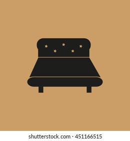 Bed icon vector