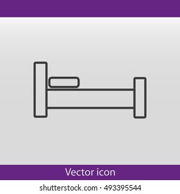bed icon vector