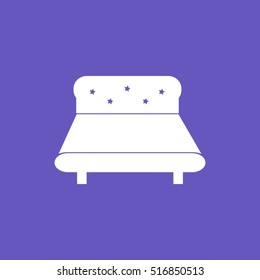 Bed icon vector