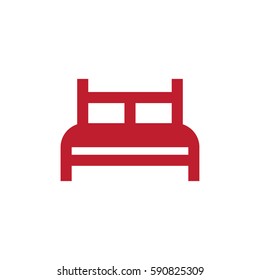 Bed icon vector