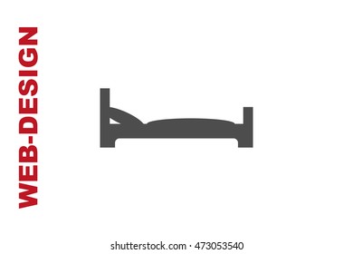 Bed Icon Vector, author portfolio web-design