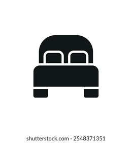 Bed icon vector basic design simple and modern concept graphic