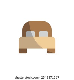 Bed icon vector basic design simple and modern concept graphic