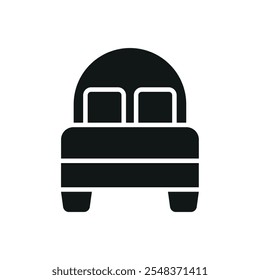 Bed icon vector basic design simple and modern concept graphic