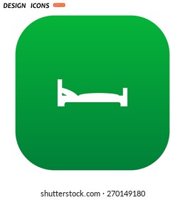 bed. icon. vector design