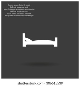 bed. icon. vector design
