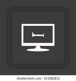 bed. icon. vector design