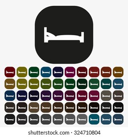 bed. icon. vector design