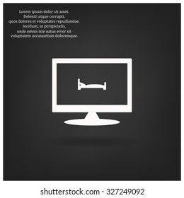 bed. icon. vector design